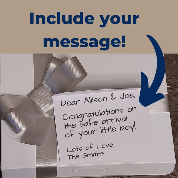 Bamboo Hooded Baby Towel Gift Set w/Lion Onesie, Toy Lion & Personalized Card - Picture 8 of 8